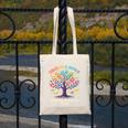 Color Our World Summer Reading Program 2025 Trippy Book Tree Canvas Tote Bag