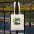 Coquette Bow Books St Patrick's Shamrock Bookworm Librarian Canvas Tote Bag