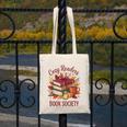 Cozy Readers Book Society Fall Autumn Floral Pumpkin Season Canvas Tote Bag