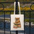 Cute Capybara Reading Books Animal Capybara Bookworms Canvas Tote Bag Cute Capybara Reading Books Animal Capybara Bookworms Canvas Tote Bag