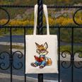 Cute Coyote With Book I Kids Coyote Canvas Tote Bag Cute Coyote With Book I Kids Coyote Canvas Tote Bag