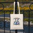 Cute Elephant Reading Universe Book Canvas Tote Bag Cute Elephant Reading Universe Book Canvas Tote Bag