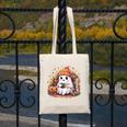 Cute Ghost Drinking Coffee Halloween Reading Book Retro Canvas Tote Bag Cute Ghost Drinking Coffee Halloween Reading Book Retro Canvas Tote Bag