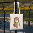 Cute Hedgehog Reading Books Animal Lover Reader Bookworm Canvas Tote Bag Cute Hedgehog Reading Books Animal Lover Reader Bookworm Canvas Tote Bag