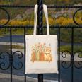 Cute Kawaii Cat Books Flowers Canvas Tote Bag Cute Kawaii Cat Books Flowers Canvas Tote Bag
