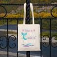 Cute Mermaid Librarian Teacher Dive Into A Good Book Reading Canvas Tote Bag