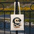 Cute Panda Reading Book Under Moon Bookworm Coffee Lover Canvas Tote Bag Cute Panda Reading Book Under Moon Bookworm Coffee Lover Canvas Tote Bag