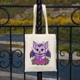 Cute Pastel Goth Bat Reading Book Canvas Tote Bag Cute Pastel Goth Bat Reading Book Canvas Tote Bag