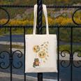Cute Reading Cat With Kitten Dandelion Flowers Book Lover Canvas Tote Bag Cute Reading Cat With Kitten Dandelion Flowers Book Lover Canvas Tote Bag