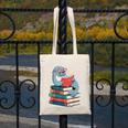 Cute Reading Seal On Books Book Lover Canvas Tote Bag Cute Reading Seal On Books Book Lover Canvas Tote Bag