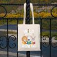 Cute Wildlife Zoo Animals For Book Reader Bookworms Canvas Tote Bag