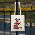 Dalmatian Reading Books Matching Bookworm Readers Librarian Canvas Tote Bag