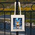 Deer Reads Book Women Girls Reindeer Canvas Tote Bag
