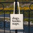 Dogs Books Naps Lovers Canvas Tote Bag Dogs Books Naps Lovers Canvas Tote Bag