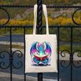 Dragon Reading Book Lover Canvas Tote Bag
