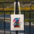 Dragons And Books Dragonworm Book Lover Reading Canvas Tote Bag
