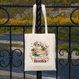 Easily Distracted By Books Book Wildflowers Book Lovers Canvas Tote Bag