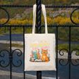 Easily Distracted By Cats And Books Book & Cat Lover Canvas Tote Bag