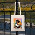 Educated Afro Girl Reading Book Lover History Month Canvas Tote Bag Educated Afro Girl Reading Book Lover History Month Canvas Tote Bag