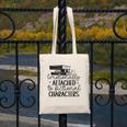 Emotionally Attached To Fictional Characters Banned Books Canvas Tote Bag