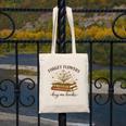 Forget Flowers Buy Me Books Book Lover Canvas Tote Bag