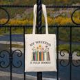 My Weekend Is Fully Booked Cozy Bookish Canvas Tote Bag My Weekend Is Fully Booked Cozy Bookish Canvas Tote Bag