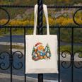 Gingerbread Reading Book Lovers Christmas Bookworm Librarian Canvas Tote Bag