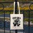 Good Girls Read Spicy Skeleton Book Club Canvas Tote Bag