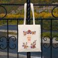 Haha Made You Read Shirt Book Reader Flower Floral Canvas Tote Bag