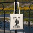 Halloween Skeleton Pun Book Lover Library Joke Canvas Tote Bag