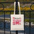 HUGvyn One Loved Teacher Valentine Book Heart Reading Bow Canvas Tote Bag