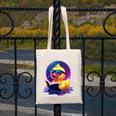 Humor Rubber Duck Reading Book Canvas Tote Bag