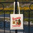 I'm Booked For The Holidays Christmas Reading Bookworm Xmas Canvas Tote Bag I'm Booked For The Holidays Christmas Reading Bookworm Xmas Canvas Tote Bag