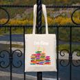 I'm Fine Reading Books Reader Book Lover Librarian Canvas Tote Bag