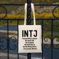 INTJ Rules Architect Personality Type Introvert Canvas Tote Bag