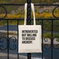 Introverted Archer Archery Introvert Canvas Tote Bag Introverted Archer Archery Introvert Canvas Tote Bag