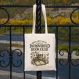 Introverted Book Club Member Anti Social Reader Canvas Tote Bag