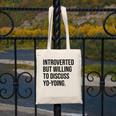 Introverted Yoyo Toy Player Yo-Yo Introvert Canvas Tote Bag Introverted Yoyo Toy Player Yo-Yo Introvert Canvas Tote Bag