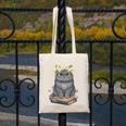 Just A Girl Who Loves Cats & Books Bookish Women Canvas Tote Bag