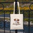 Just a Girl Who Loves Dogs And Books Cute Dog Canvas Tote Bag Just a Girl Who Loves Dogs And Books Cute Dog Canvas Tote Bag