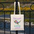 Just a Girl Who Loves Sloths And Books Canvas Tote Bag