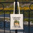 I Just Want To Read Books And Pet Cats Cat Lover Canvas Tote Bag I Just Want To Read Books And Pet Cats Cat Lover Canvas Tote Bag