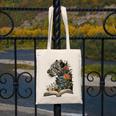 Leopard Book Flower Canvas Tote Bag