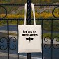 Let Us Be Menaces Dragon Book Lover Canvas Tote Bag