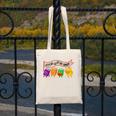 Librarian Let's All Go To The Library Cute Groovy Book Lover Canvas Tote Bag