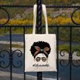 Librarian Teacher Messy Bun Life Book Library Back To School Canvas Tote Bag