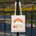 Take A Look It's In A Book Reading Book Vintage Rainbow Canvas Tote Bag