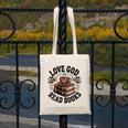Love God Drink Coffee Read Books – Vintage Spiritual Reading Canvas Tote Bag