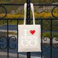 I Love Nerds I Heart Nerds For Science Book Knowledge Geeks Canvas Tote Bag