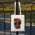 Melanin Girl Afro Book Lover Librarian Teacher Student Canvas Tote Bag